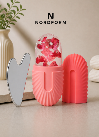 NordForm Glow Duo – Ice Roller + Gua Sha