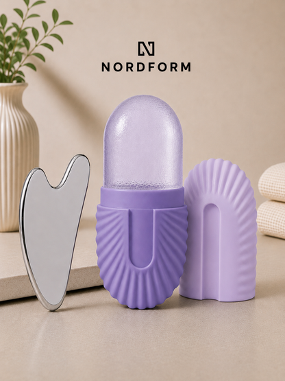 NordForm Glow Duo – Ice Roller + Gua Sha