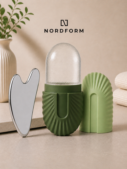 NordForm Glow Duo – Ice Roller + Gua Sha
