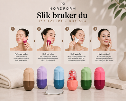 NordForm Glow Duo – Ice Roller + Gua Sha