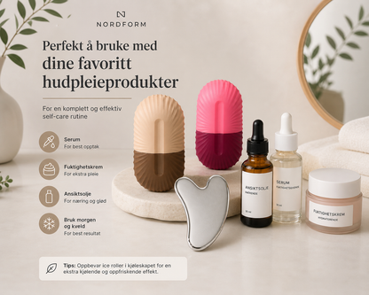 NordForm Glow Duo – Ice Roller + Gua Sha